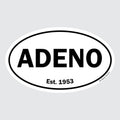 ADENO – B&W Oval Sticker