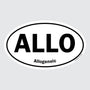 ALLO – B&W Oval Sticker