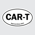 CAR-T – B&W Oval Sticker