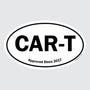 CAR-T – B&W Oval Sticker