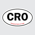 CRO – B&W Oval Sticker
