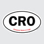 CRO – B&W Oval Sticker