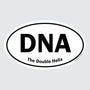 DNA – B&W Oval Sticker
