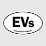 EVs – B&W Oval Sticker