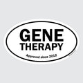 Gene Therapy – B&W Oval Sticker