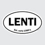 LENTI – B&W Oval Sticker