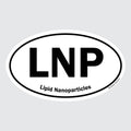 LNP – B&W Oval Sticker
