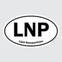 LNP – B&W Oval Sticker