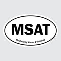 MSAT – B&W Oval Sticker