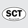 SCT – B&W Oval Sticker