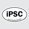 iPSC – B&W Oval Sticker